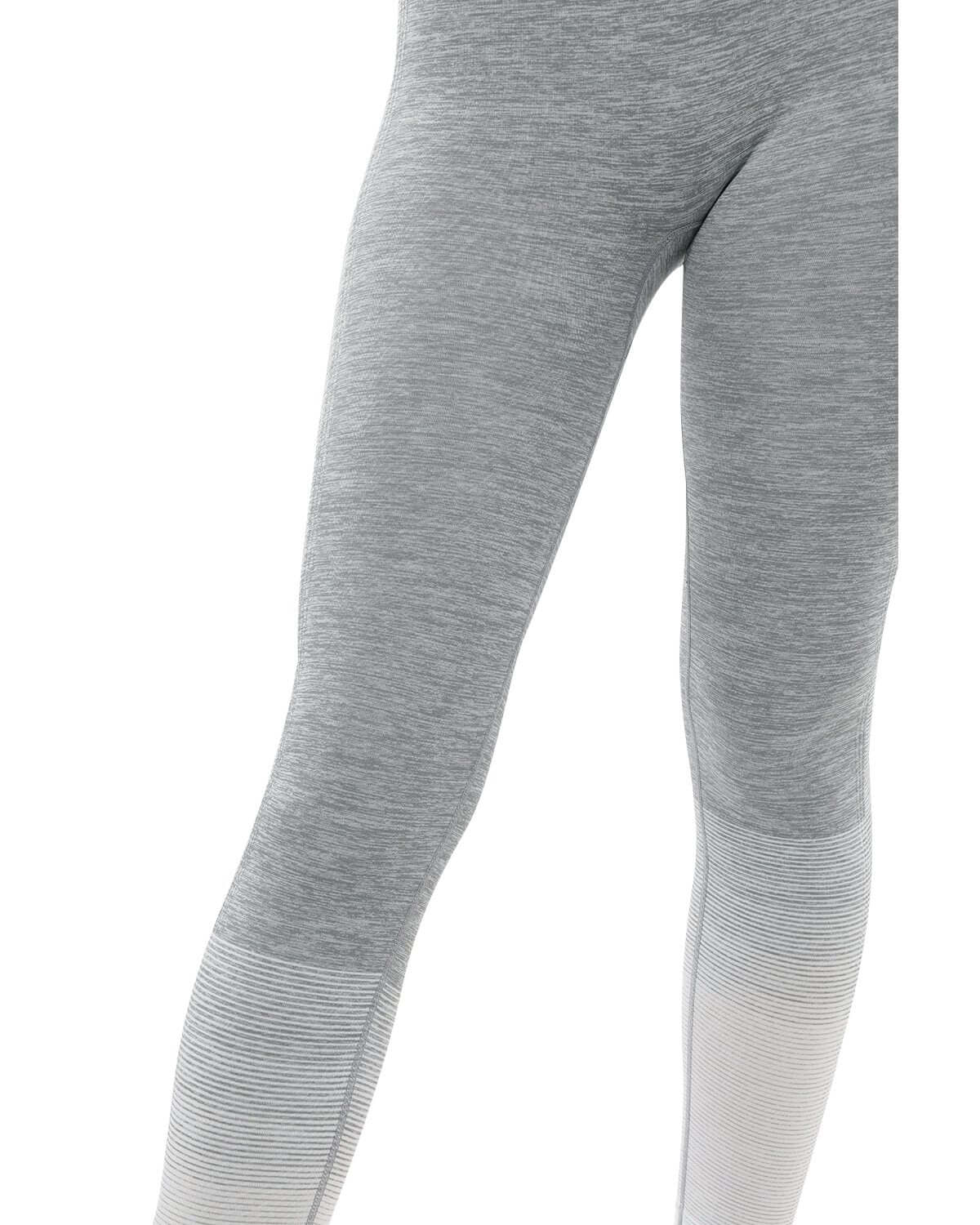 Bocana Seamless Leggings - Grey & White, stylish high waisted workout leggings, perfect for gym or casual wear.