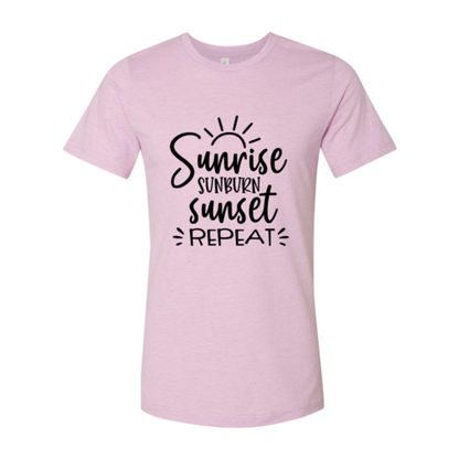 DT0114 Sunrise Sunburn Sunset Repeat Shirt