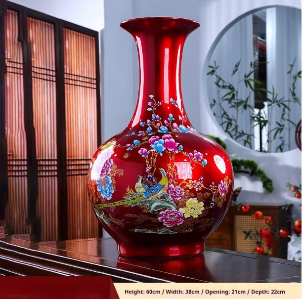 Jingdezhen Ceramic Fashion Vase Living Room Decor Piece