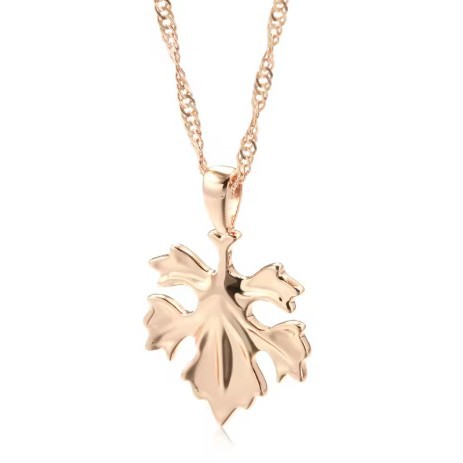 Retro-design Light-luxury Leaf Pendant Necklace