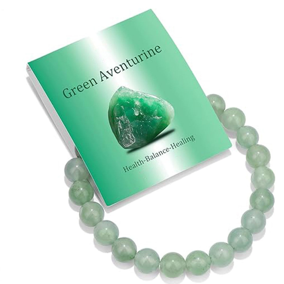 Womens Natural Stone Beaded Elastic Bracelet