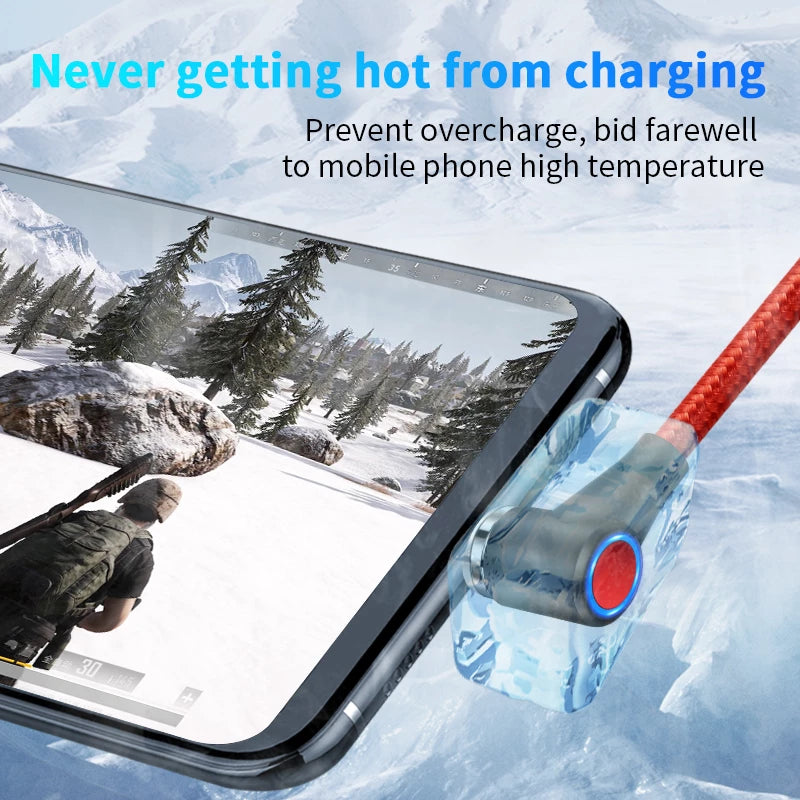 Compatible with Apple , Magnetic USB Cable Fast Charging Micro USB Type C Data Wire Cord Magnet Charger Mobile Phone Cable