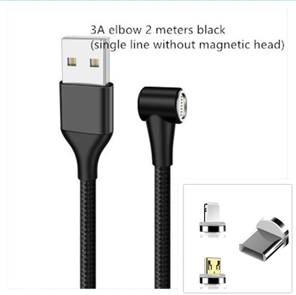 Compatible with Apple , Magnetic USB Cable Fast Charging Micro USB Type C Data Wire Cord Magnet Charger Mobile Phone Cable