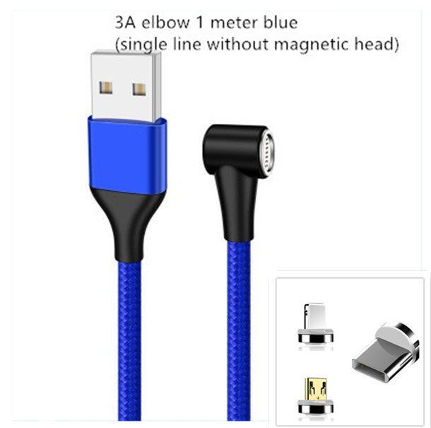 Compatible with Apple , Magnetic USB Cable Fast Charging Micro USB Type C Data Wire Cord Magnet Charger Mobile Phone Cable