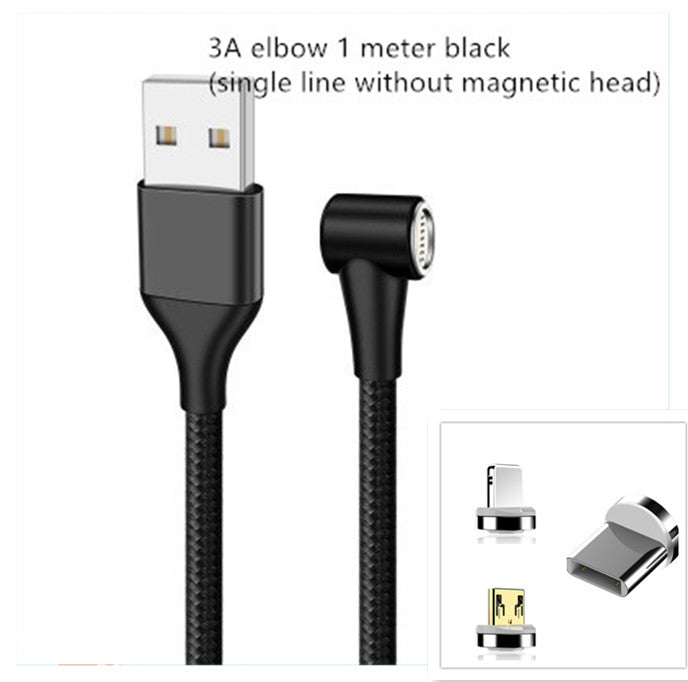 Compatible with Apple , Magnetic USB Cable Fast Charging Micro USB Type C Data Wire Cord Magnet Charger Mobile Phone Cable