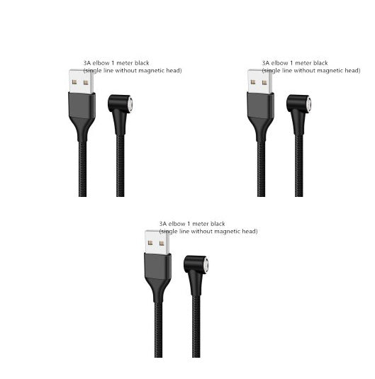 Compatible with Apple , Magnetic USB Cable Fast Charging Micro USB Type C Data Wire Cord Magnet Charger Mobile Phone Cable