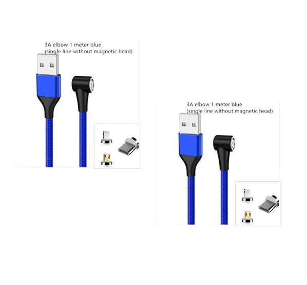 Compatible with Apple , Magnetic USB Cable Fast Charging Micro USB Type C Data Wire Cord Magnet Charger Mobile Phone Cable