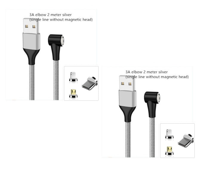Compatible with Apple , Magnetic USB Cable Fast Charging Micro USB Type C Data Wire Cord Magnet Charger Mobile Phone Cable
