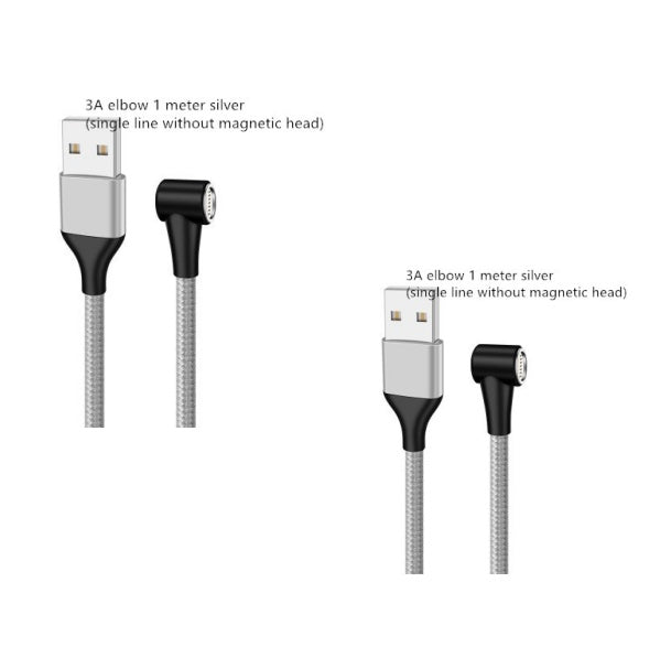 Compatible with Apple , Magnetic USB Cable Fast Charging Micro USB Type C Data Wire Cord Magnet Charger Mobile Phone Cable