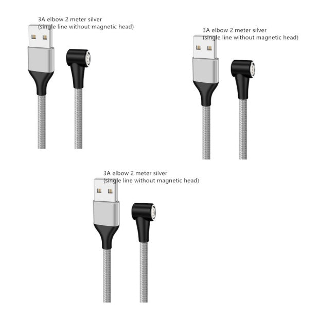 Compatible with Apple , Magnetic USB Cable Fast Charging Micro USB Type C Data Wire Cord Magnet Charger Mobile Phone Cable