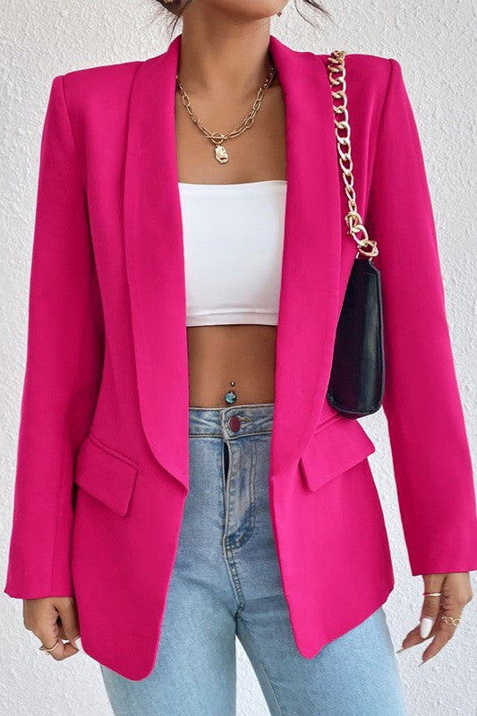 Open front blazer