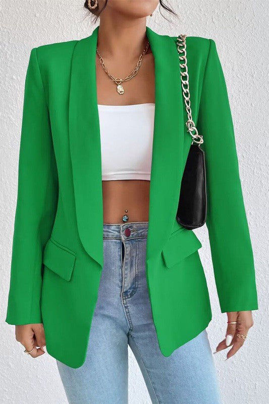 Open front blazer