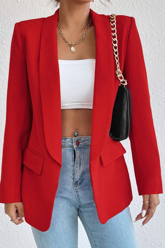 Open front blazer