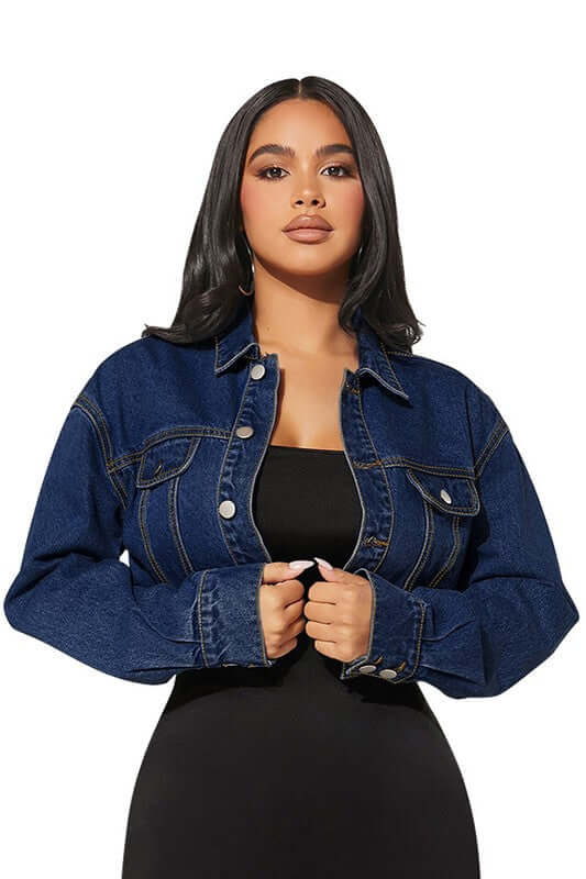 WOMEN FASHION DENIM JACKET – Chic hobo-inspired denim jacket adding modern edge to casual outfits.