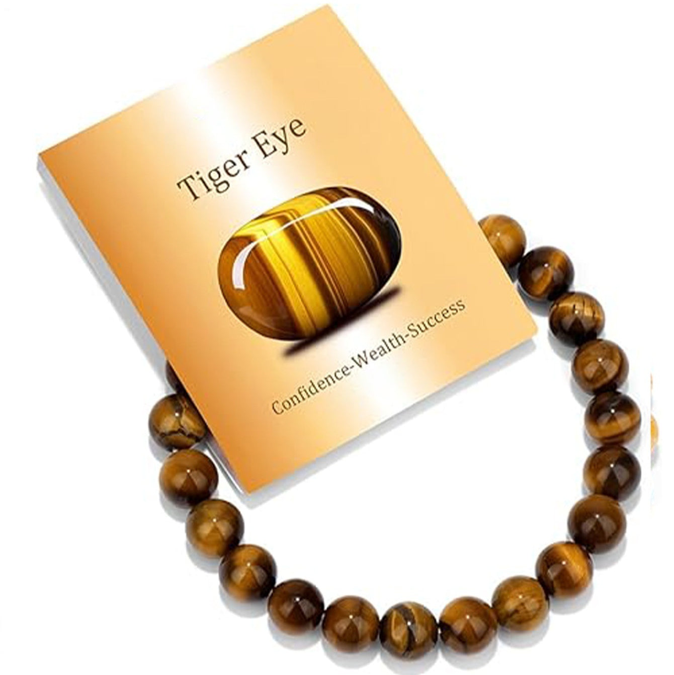 Womens Natural Stone Beaded Elastic Bracelet