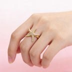 Stylish Resort-style Starfish Ring