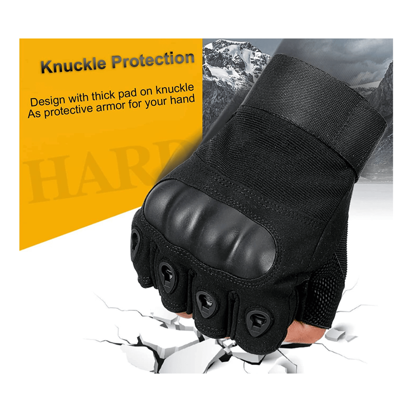 Tactical Fingerless Airsoft Gloves for Outdoor Sports, Paintball