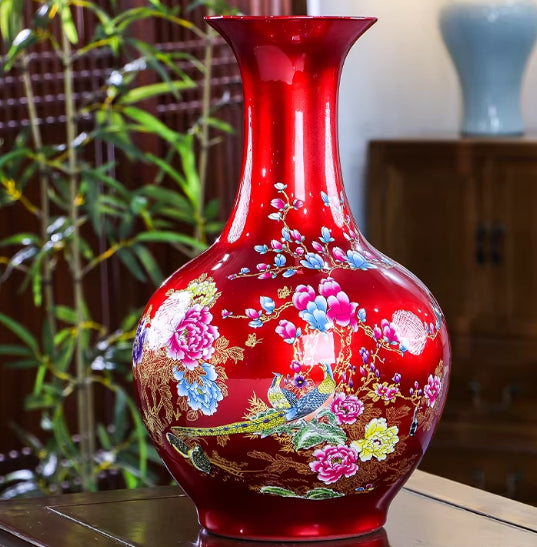 Jingdezhen Ceramic Fashion Vase Living Room Decor Piece
