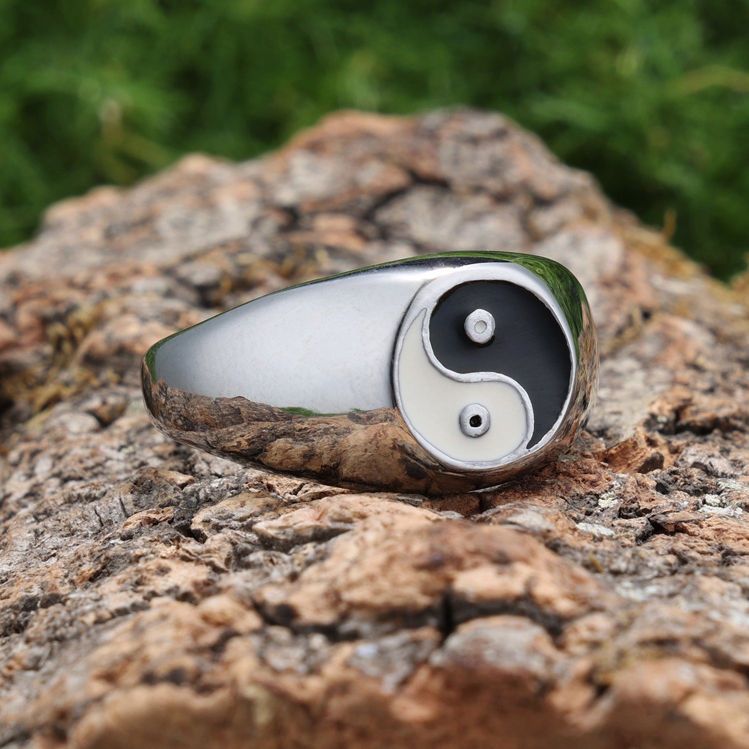 Casual Personalized Minimalist Tai Chi Culture Ring