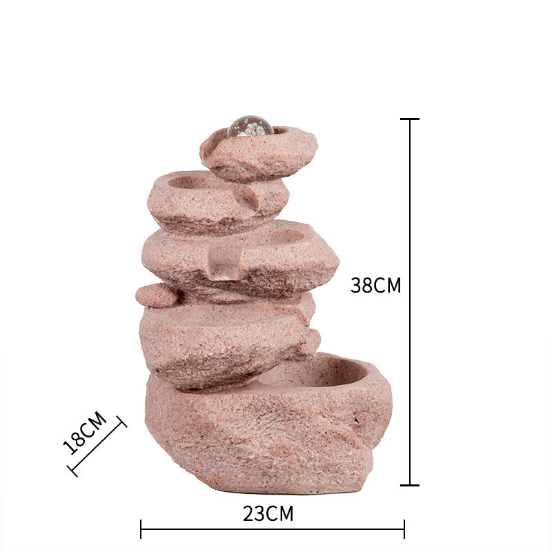 Home Fashion Small Rockery Transfer Ball Desktop