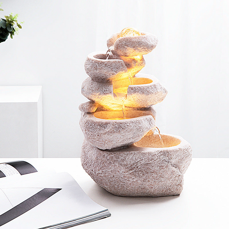 Home Fashion Small Rockery Transfer Ball Desktop
