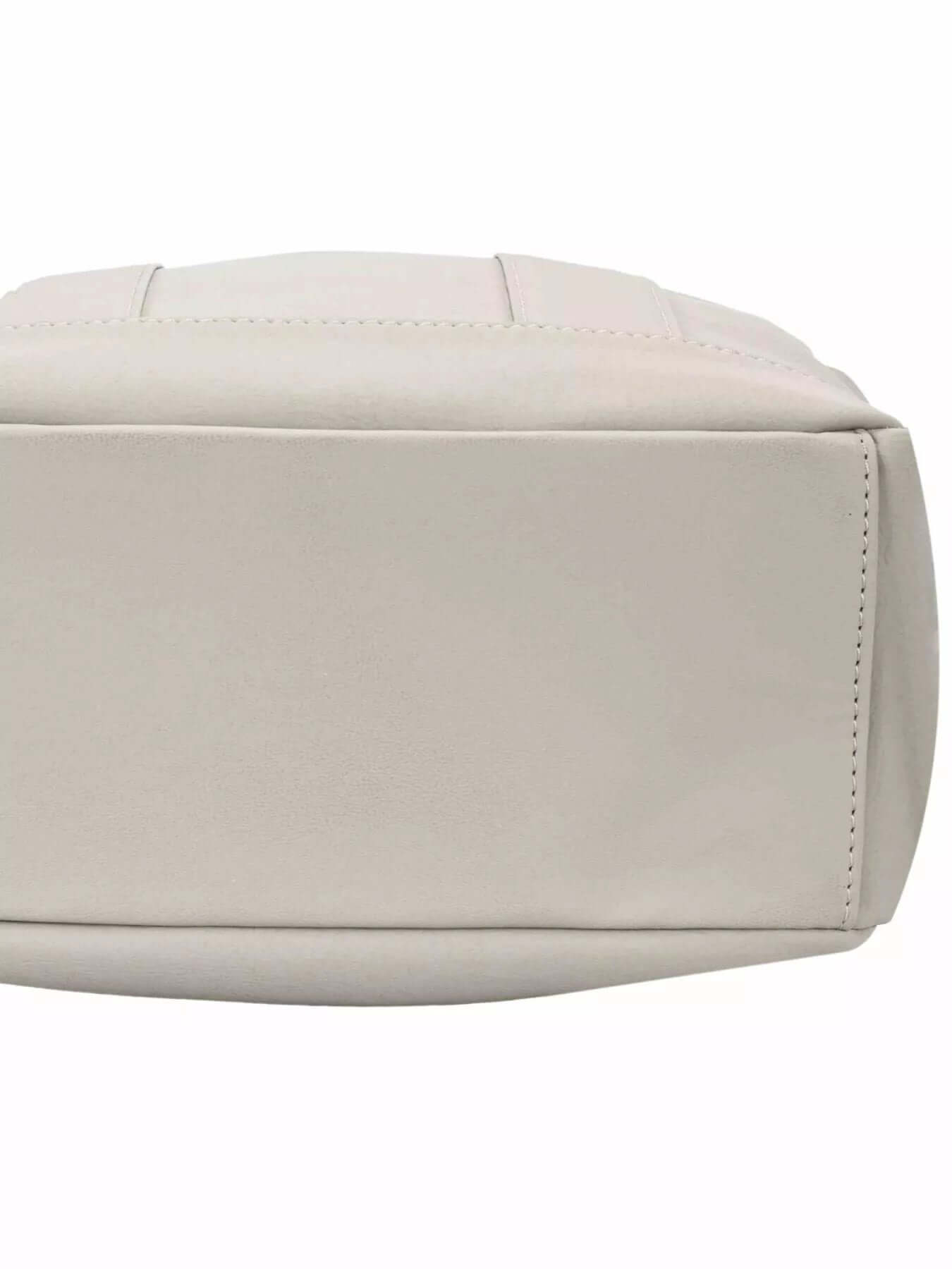 Bottom view of the David Jones Canvas Backpack Bag with Dual Handle, showcasing its design and durability.