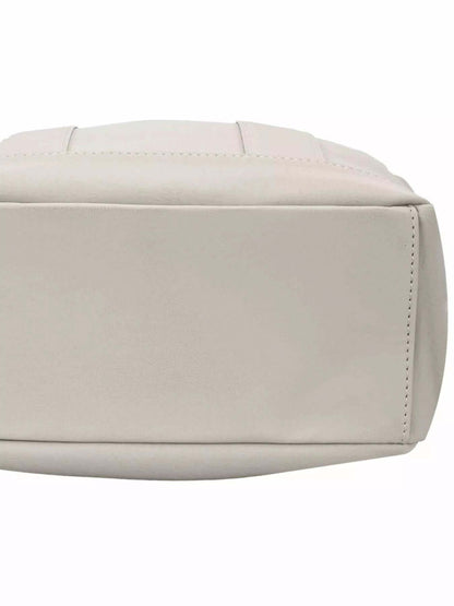 Bottom view of the David Jones Canvas Backpack Bag with Dual Handle, showcasing its design and durability.