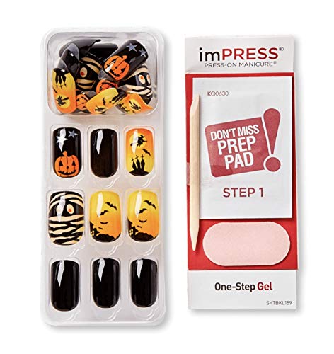KISS ImPress Glow In The Dark Press-On Nails Halloween Limited Edition