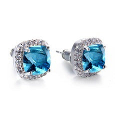 Korean-style Fashionable All-diamond Zircon Womens Stud Earrings