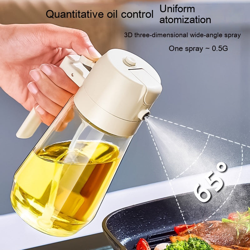 470ML Glass Olive Oil Sprayer & Dispenser – 2-in-1 Spray & Pour Bottle