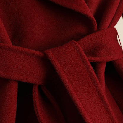 Autumn & Winter Temperament Korean Wool Coat for Women – Elegant