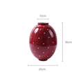 Ceramic Red Vase Home Entryway Decoration