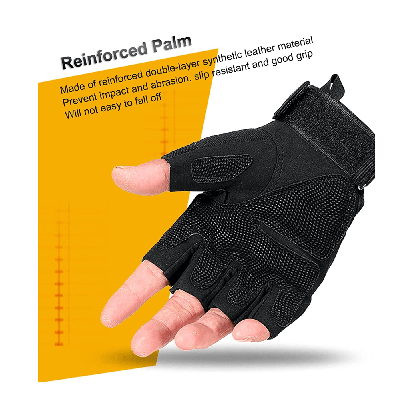 Tactical Fingerless Airsoft Gloves for Outdoor Sports, Paintball