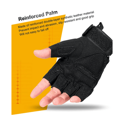 Tactical Fingerless Airsoft Gloves for Outdoor Sports, Paintball