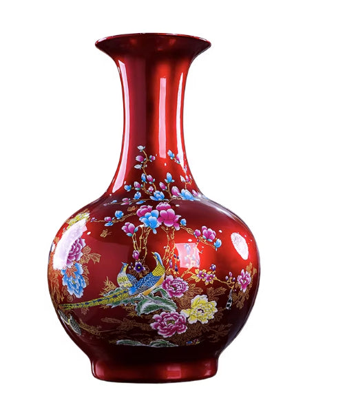 Jingdezhen Ceramic Fashion Vase Living Room Decor Piece