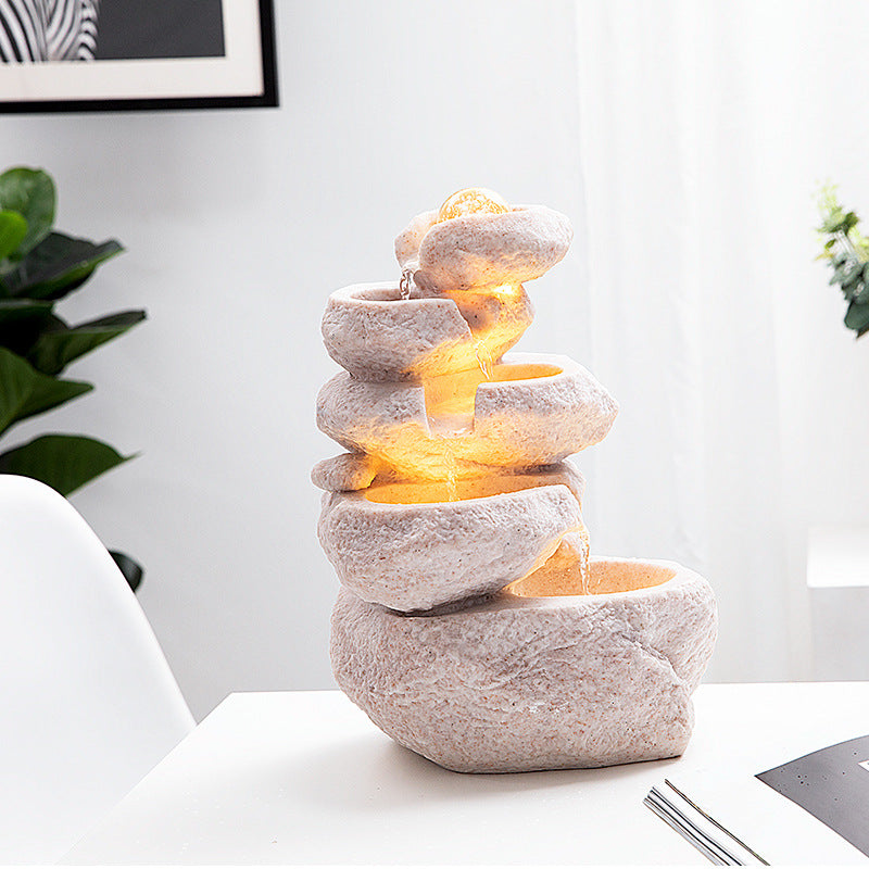 Home Fashion Small Rockery Transfer Ball Desktop