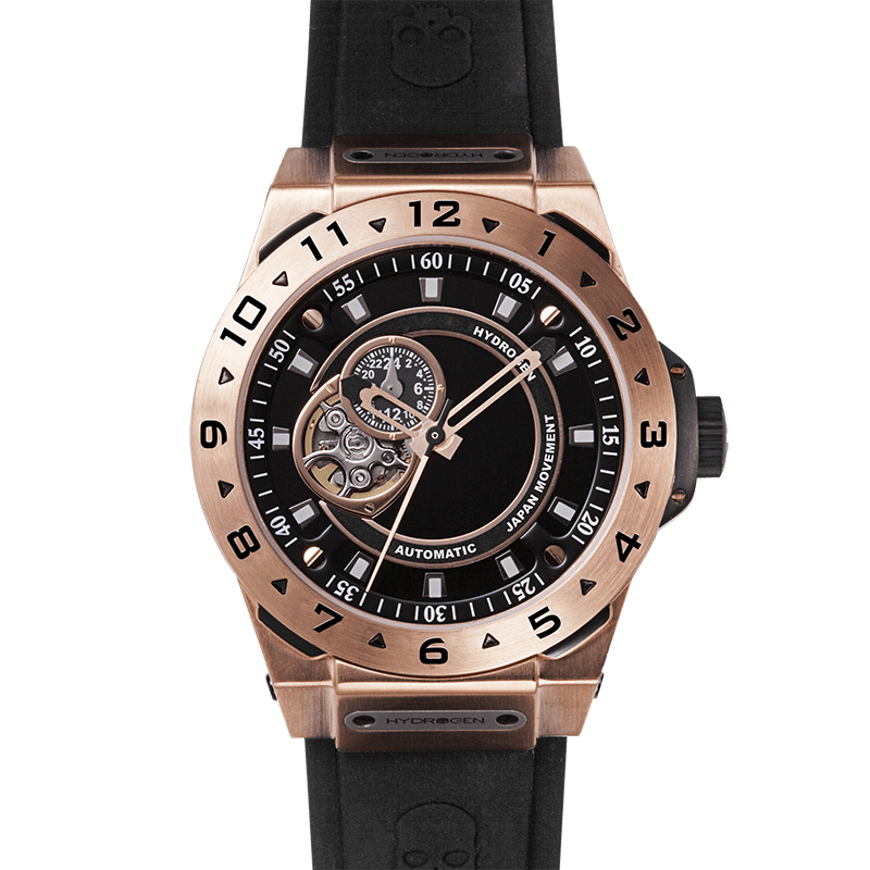 Vento Black Rose Gold Automatic watch showcasing a blend of adventure and refined style.