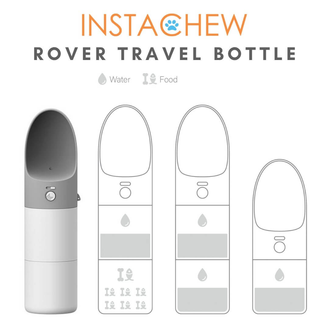 Instachew Rover Pet Travel Bottle, Dog water bottle for hydrating pets on the go.