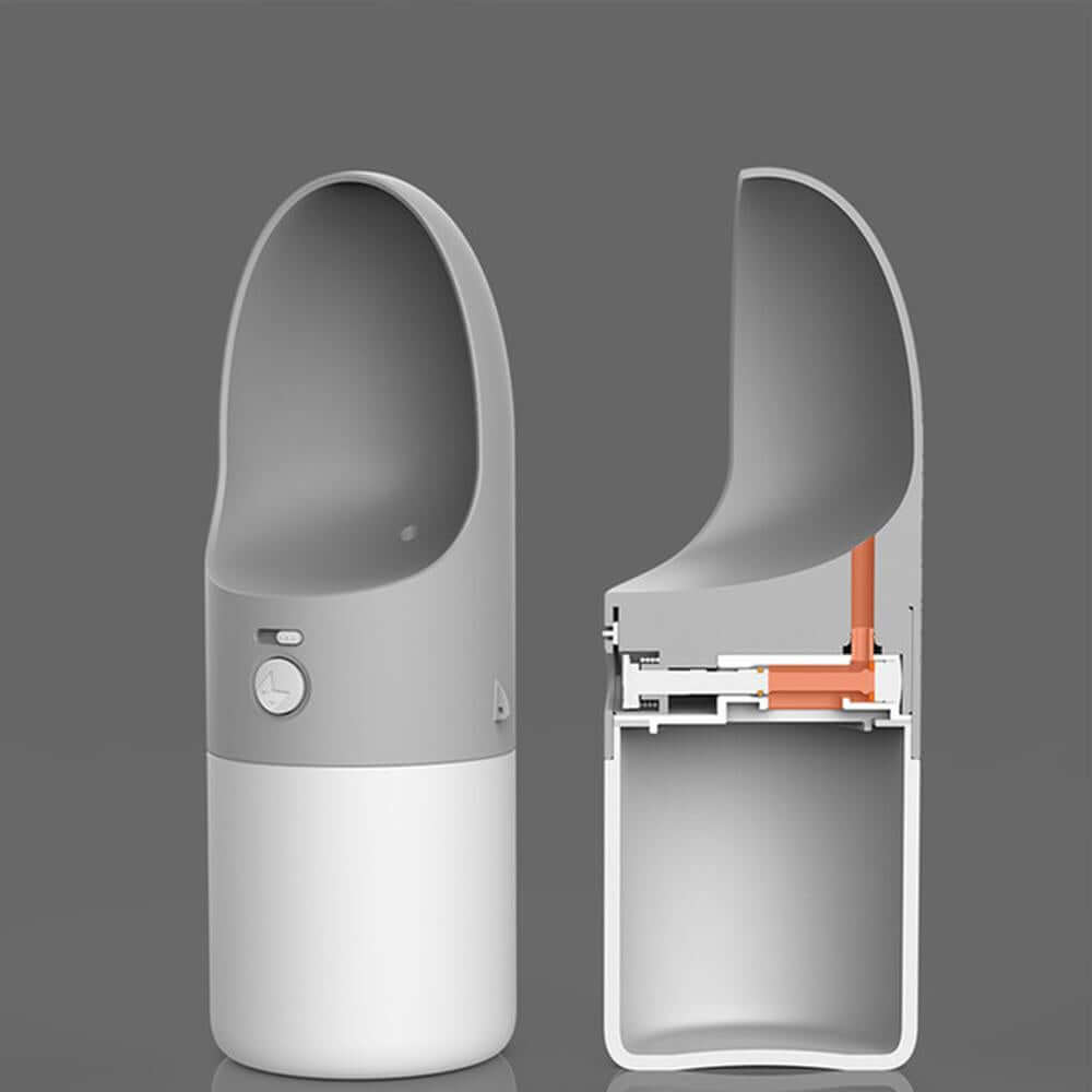 Instachew Rover Pet Travel Bottle, Dog water bottle showing modular design for easy hydration on-the-go.