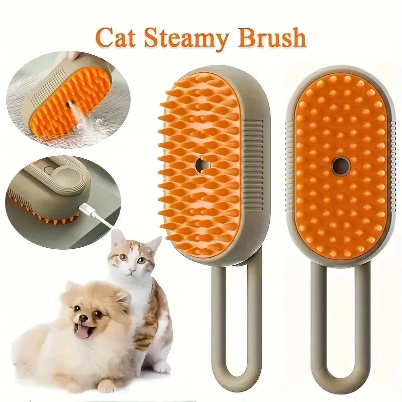 Pet Cleaning Spray Comb, Pet Undercoat Hair Removal Slicker Brush