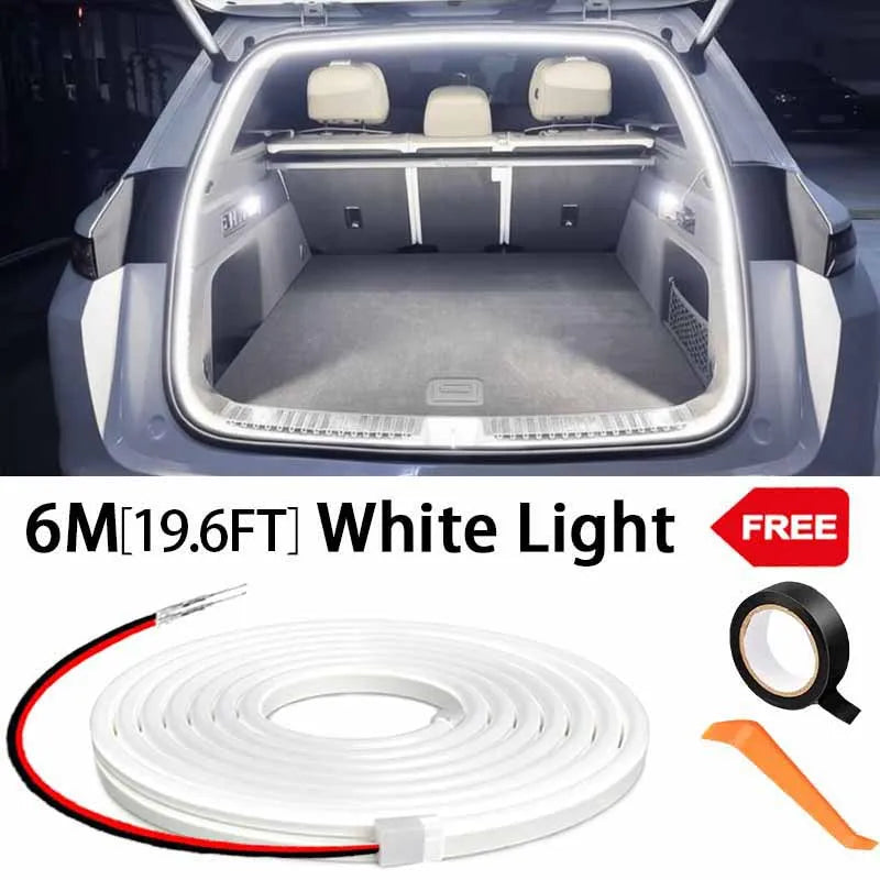 LED Trunk Ambient Light Strip with Auto-Sensing, Wire-Free Install