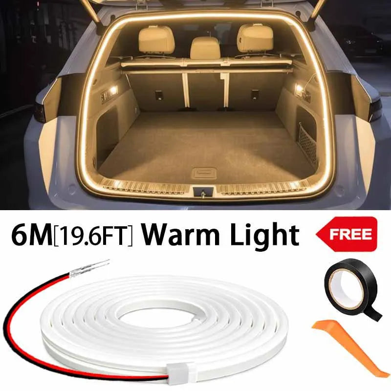 LED Trunk Ambient Light Strip with Auto-Sensing, Wire-Free Install