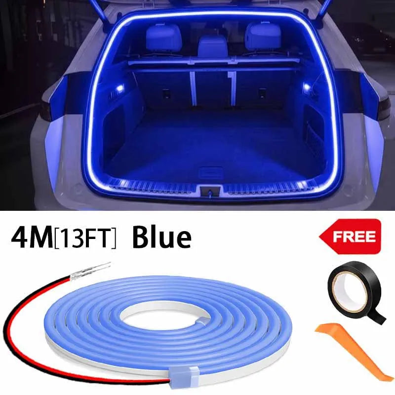 LED Trunk Ambient Light Strip with Auto-Sensing, Wire-Free Install