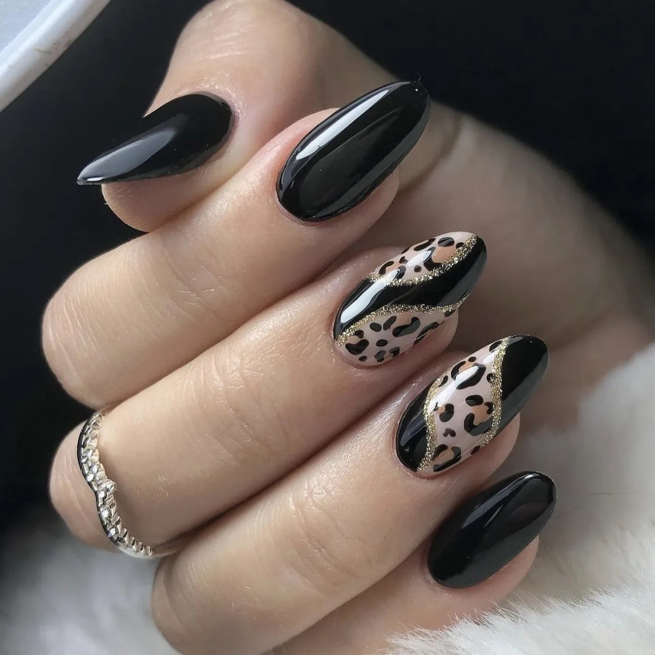 3D Flower French Tip Pink Almond Press On Nails – Handmade Pearl Bead Set | sNails Nails