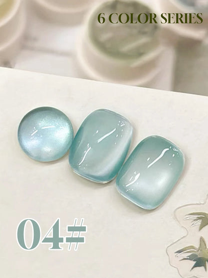1-6PCS Bamboo Series Cat's Eye Gel Nail Polish 2025 Fall Winter