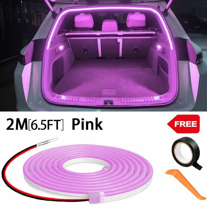 LED Trunk Ambient Light Strip with Auto-Sensing, Wire-Free Install