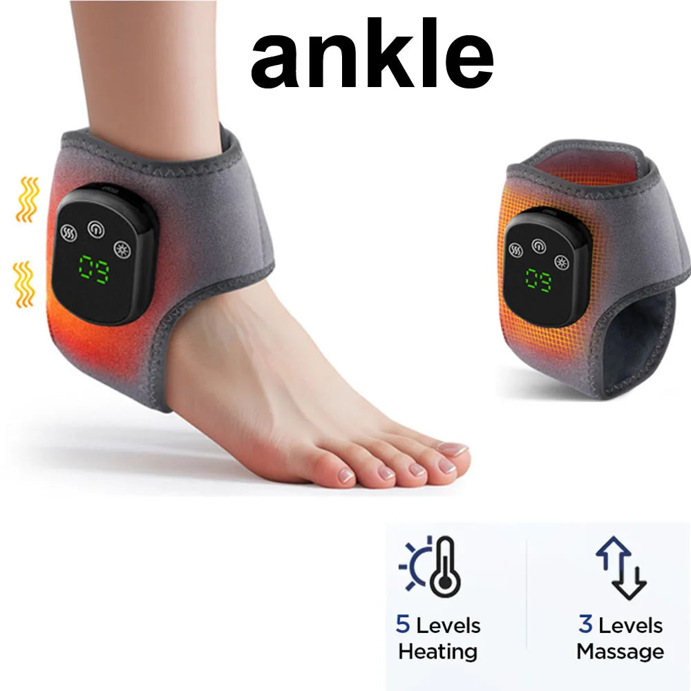 FlexiPulse™ Ankle Recovery System – Smart Air Compression Massager for Achilles Tendon Relief & Circulation Boost