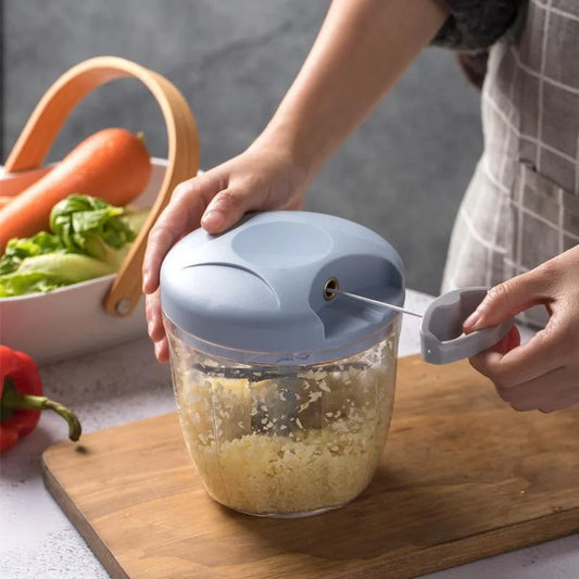 Manual Meat Mincer & Garlic Chopper — 500ml / 900ml Hand-Crank
