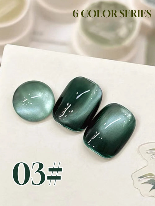 1-6PCS Bamboo Series Cat's Eye Gel Nail Polish 2025 Fall Winter