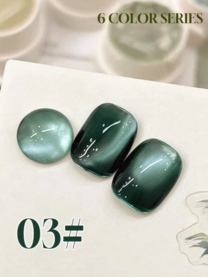 1-6PCS Bamboo Series Cat's Eye Gel Nail Polish 2025 Fall Winter